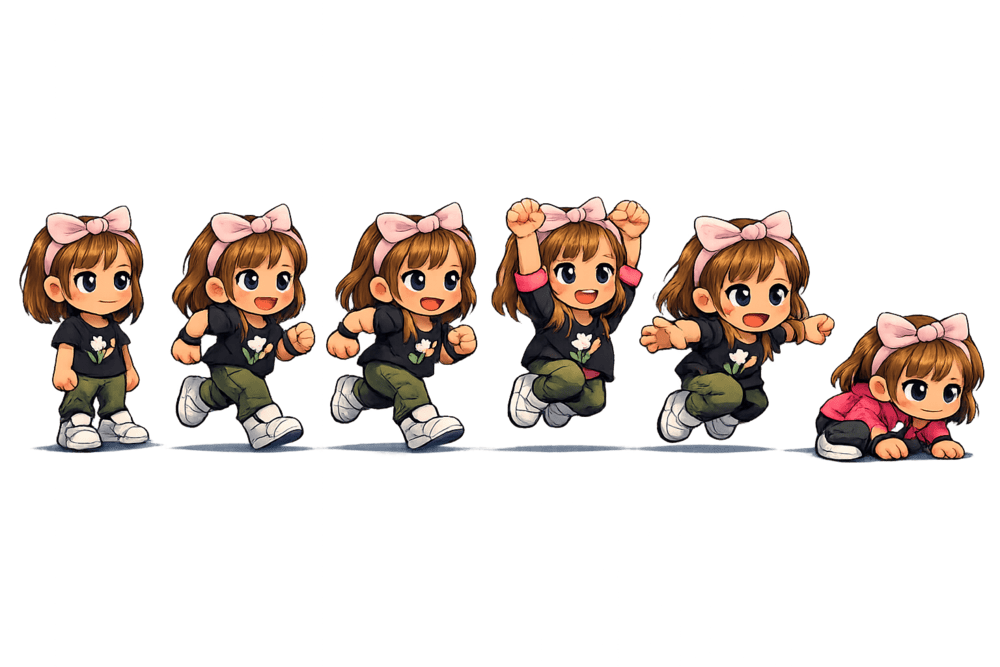 Chibi sprite sheet